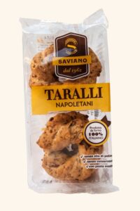 Taralli napoletani sugna, pepe e mandorle in confezione da 160 g