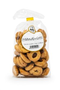 Mandorlotti, tarallini salati alle mandorle, in confezione da 150 g